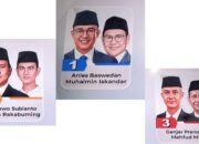 Nomor Urut Tiga Pasangan Capres-Cawapres 2024