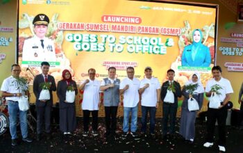 Upaya Masifkan Pengendalian Inflasi, Pj Gubernur Sumsel Fatoni Launching GSMP Goes to School and Office