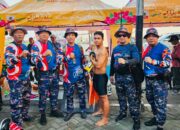 Bripda Fahri Bintara Ditpolairud Polda Sumsel Finis di Posisi 9 Jarak 3,6 KM Kejuaraan Renang Piala Kasal