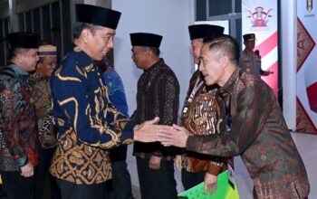 Pj Walikota Palembang Ratu Dewa Sambut Presiden Jokowi di Acara Muktamar Ikatan Mahasiswa Muhammadiyah
