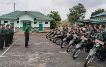 Serahkan Kendaraan Dinas, Ini Pesan Dandim 0430/Banyuasin Kepada Babinsa