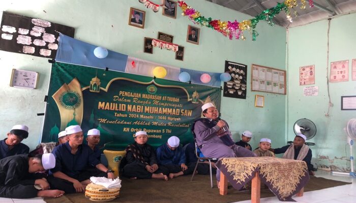 Ponpes Nurul Qomar Gelar Safari Dakwah Sekaligus Peringatan Maulid Nabi di Yayasan Pendidikan Islamiyah At-taubah
