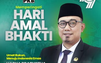 Hari Amal Bhakti ke-79, Legislator PKB Harya Pratystha Harapkan Kerukunan Umat Menuju Indonesia Emas