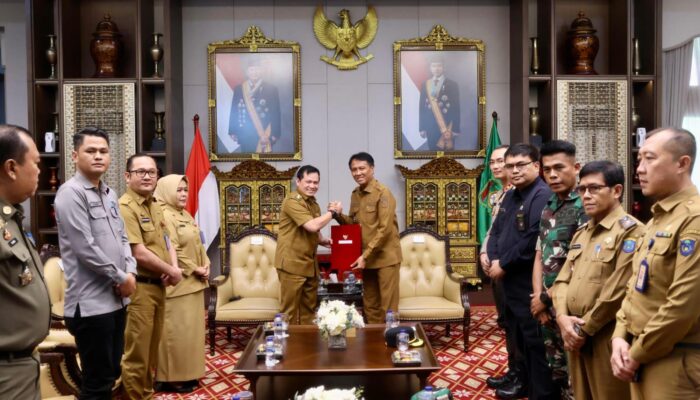 Serahkan SK Perpanjangan Pj Bupati OKI, Pj Gubernur Elen Setiadi Tekankan Turunkan Angka Inflasi dan Kemiskinan