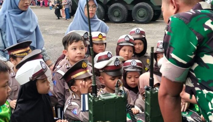 RA Nurul Qomar Gelar Kegiatan Polisi Anak di Kavaleri V Seduduk Putih Palembang