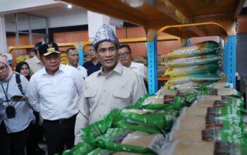 Mentan Amran Sulaiman Tinjau Operasi Pangan Murah di Kantor Pos Merdeka Palembang