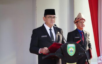 Irup Hardiknas, Sekda Sumsel Edward Candra Bacakan Amanat Tertulis Mandikdasmen RI