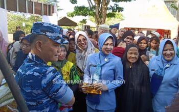 Hari Bhakti ke-78 TNI AU, Lanud SMH Sentuh Warga Lewat Bazar Murah dan Donor Darah
