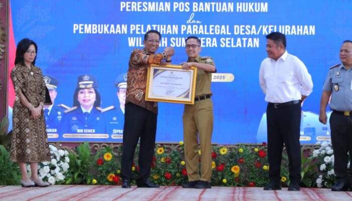 Palembang Leading! Jadi Kota Pertama dengan Posbakum 100 Persen Aktif