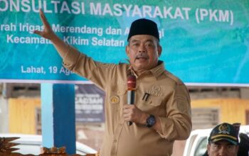 Bupati Bursah Zarnubi Tegaskan Pembangunan Irigasi Kikim Selatan untuk Dongkrak Produktivitas Pertanian