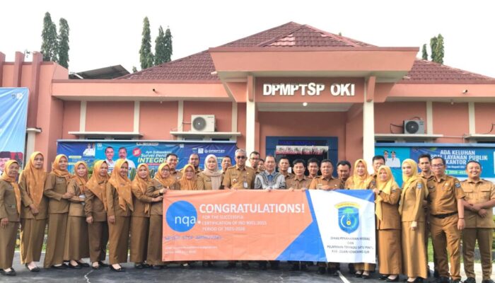 Capaian Bergengsi, DPMPTSP OKI Kembali Sandang Sertifikat ISO