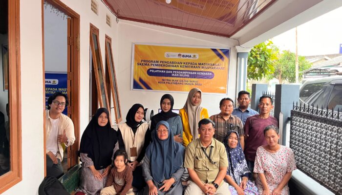 Tim Pengabdian Unsri Tahun 2025 Lakukan Pengabdian kepada mitra UMKM Ikan Giling Sukat di kota palembang