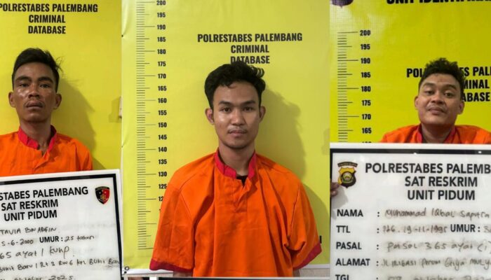 Tim Gabungan Polda Sumsel Bekuk Komplotan Curas yang Teror Warga Palembang