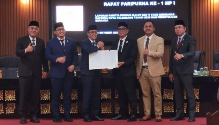 Satu Raperda Disahkan, DPRD dan Pemkot Palembang Fokus Perkuat SP2J
