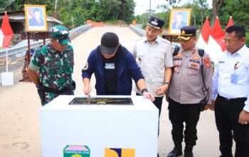 Jembatan Tumpang Sari Dibangun Permanen, Mobilitas Warga PALI Kembali Lancar