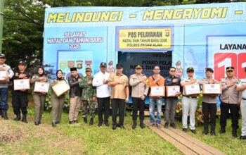 Wali Kota Pagar Alam Tinjau Posko Pengamanan Nataru di Titik Strategis