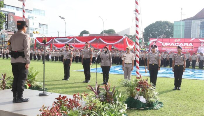 Upacara Kenaikan Pangkat 2026, Kapolda Sumsel Ajak Personel Introspeksi Diri