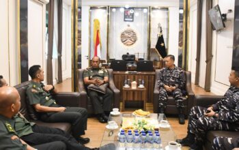 Danlanal Palembang Kunjungi Danrem 044/Gapo, Komitmen Jaga Sumsel dari Narkoba