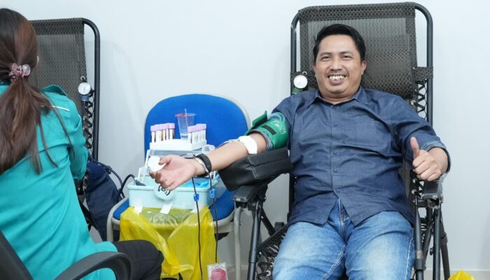 PLN Indonesia Power UBP Keramasan Gelar Donor Darah, Wujud Kepedulian Kemanusiaan di Bulan K3 Nasional 2026