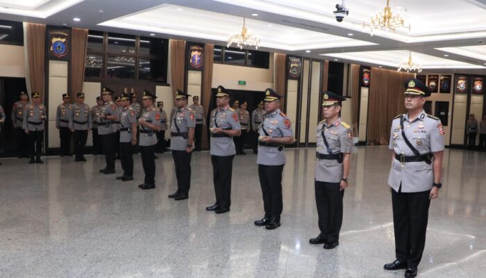 Kapolri Pimpin Sertijab Pejabat Utama, Polda Sumsel Resmi Dipimpin Irjen Pol Sandi Nugroho