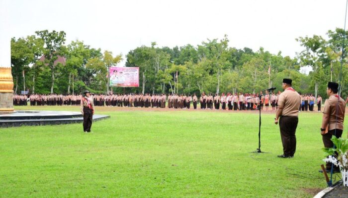 Jamcab V Banyuasin 2026 Dibuka, Pramuka Ditempa Lewat 7 Zona Aktivitas