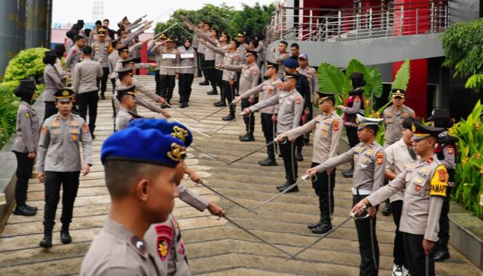 Polda Sumsel Matangkan Sertijab Kapolda Lewat Gladi Bersih Farewell Parade