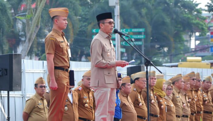 Semangat Baru Usai Lebaran, Ratu Dewa Tekankan Disiplin ASN di Apel Gabungan