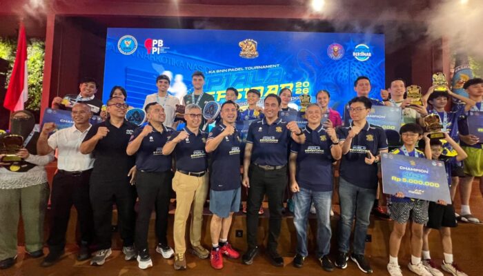 BNN Gaungkan Hidup Sehat Lewat Padel Tournament Piala Bersinar 2026