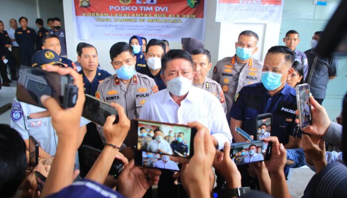 Pemprov Sumsel Tanggung Kebutuhan Keluarga Korban Bus ALS
