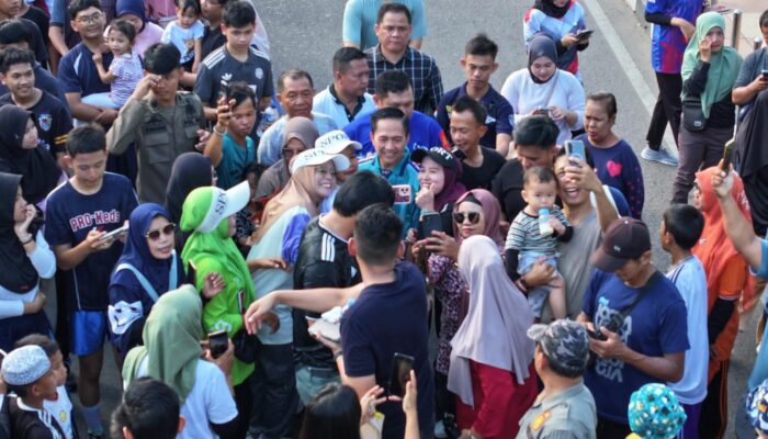 Ratu Dewa Tinjau CFD, Warga dan Wisatawan Padati Jembatan Ampera