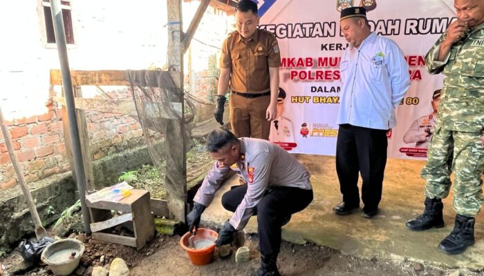 Polres Muratara Renovasi Rumah Warga Tak Layak Huni, Wujud Polri Presisi Humanis
