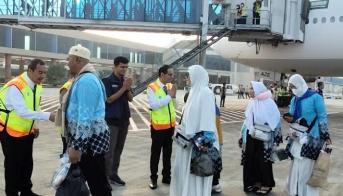 Kloter Perdana Haji Sumsel Pulang, 443 Jamaah Tiba Selamat di Palembang