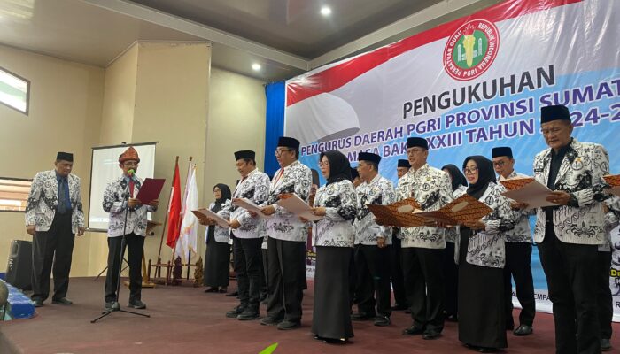 Riza Fahlevi Nahkodai PGRI Sumsel, PB PGRI Tekankan Kerukunan dan Penguatan Guru