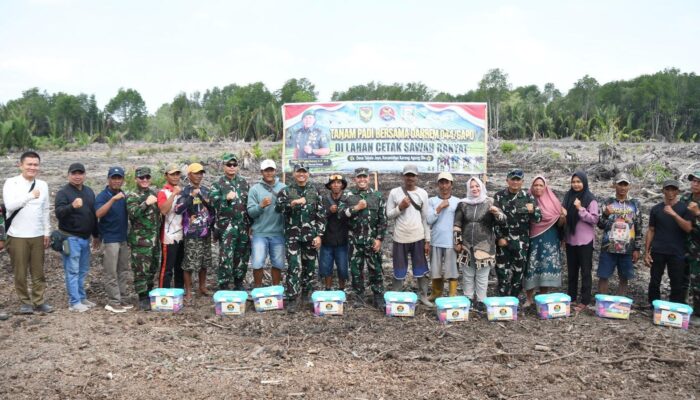 Danrem 044/Garuda Dempo Turun ke Sawah, Dorong Lahan 467 Hektare Jadi Sentra Pangan Baru