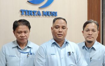 Tirta Musi Bersihkan Reservoir IPA Sungai Lais, 2.775 Pelanggan Berpotensi Terdampak