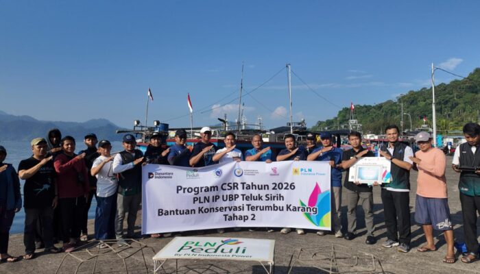 PLN Indonesia Power UBP Teluk Sirih Salurkan Bantuan Program Konservasi Terumbu Karang Tahap 2 Senilai Rp30 Juta