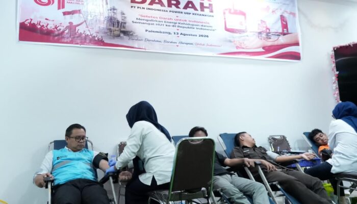 Semarak HUT ke-81 RI, PLN Indonesia Power UBP Keramasan Alirkan Energi Kehidupan Lewat Donor Darah