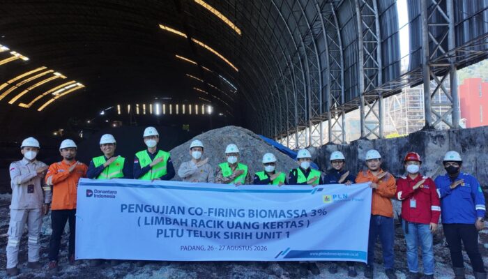 PLN Indonesia Power UBP Teluk Sirih Uji Co-Firing Biomassa 3% dari Limbah Racik Uang Kertas