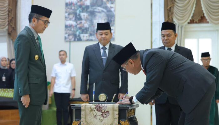 Ratu Dewa Lantik Sulaiman Amin Jadi Pj Sekda Palembang, Aprizal Hasyim Fokus Pemulihan