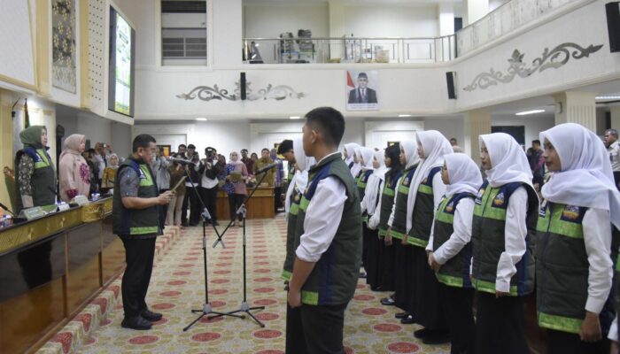 Bukan Sekadar Organisasi Pelajar, 25 Anak Palembang Dilantik Jadi Pelopor dan Pelapor