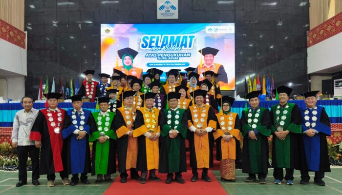 UIN Raden Fatah Kukuhkan Dua Guru Besar, Usung Transformasi Psikosufistik dan Pendidikan Humanistik